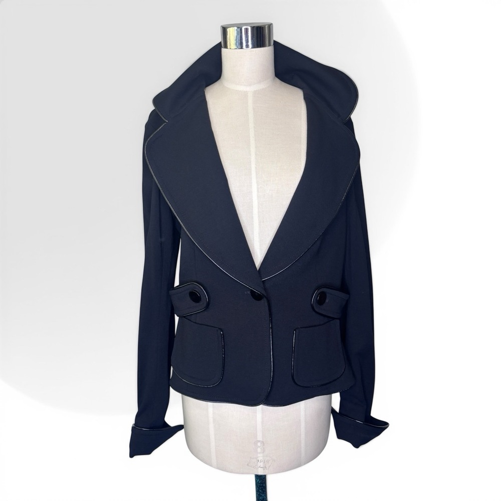 Charles Chang-Lima Premium Outerwear Black Cotton Blend Jacket 14